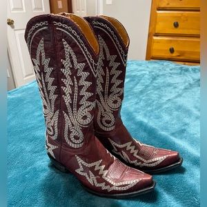 Old Gringo Women’s Nevada Red and White Cowboy Western Boots
